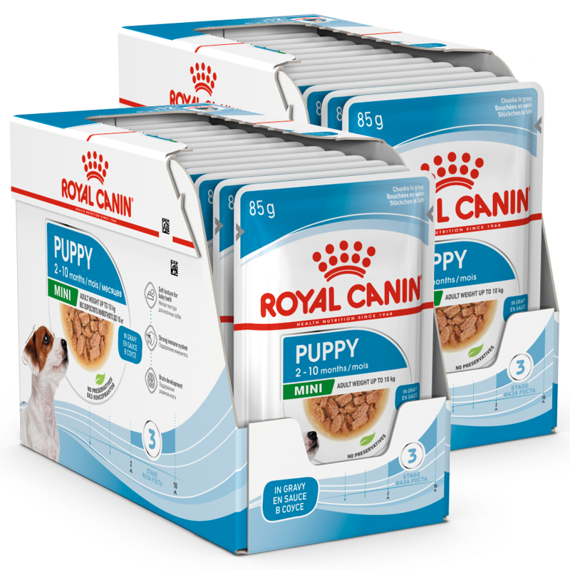 Royal Canin Mini Puppy 24x85g Mokra Karma w Sosie Dla Szczeniąt Do 10 Miesiąca Małych Ras