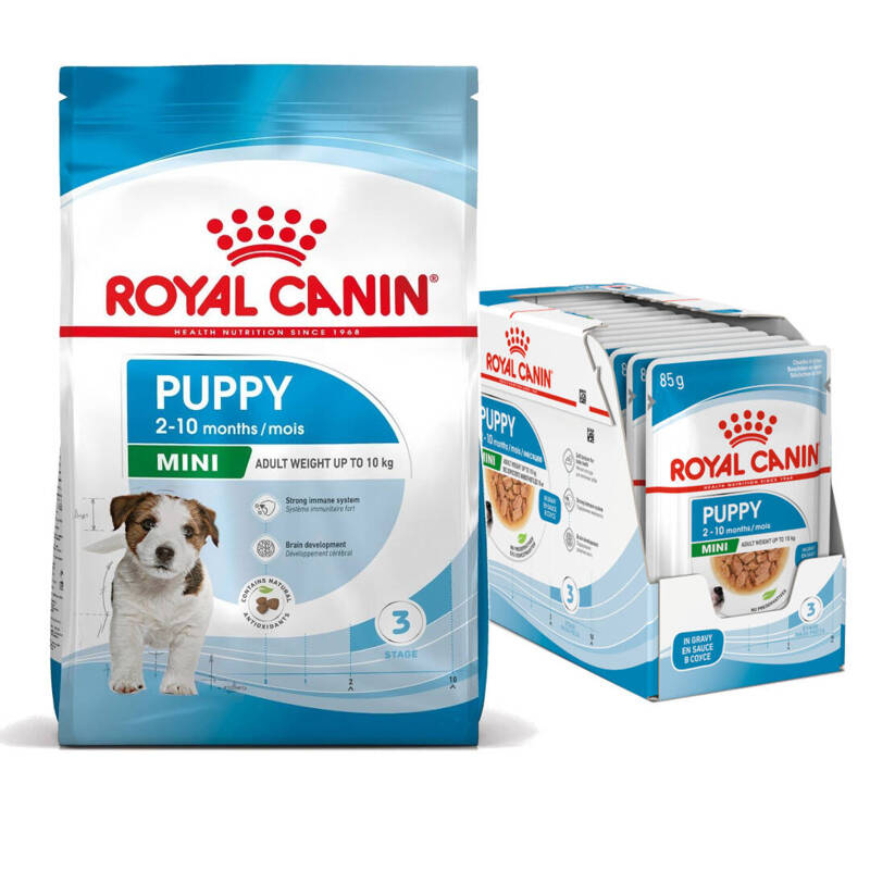 Royal Canin Mini Puppy 8kg +12x85g Karma Dla Szczeniąt Od 2 Do 10 Miesiąca Życia Ras Małych