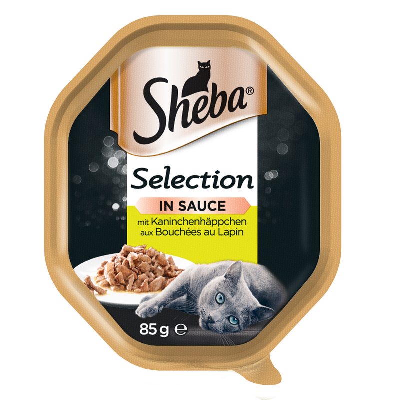 SHEBA Selection 85g z Królikiem - mokra karma dla kotów w sosie