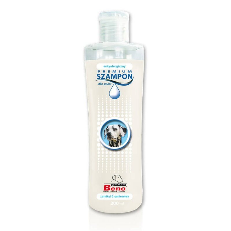SUPER BENO PREMIUM mokry szampon ANTYALERGICZNY 200ml