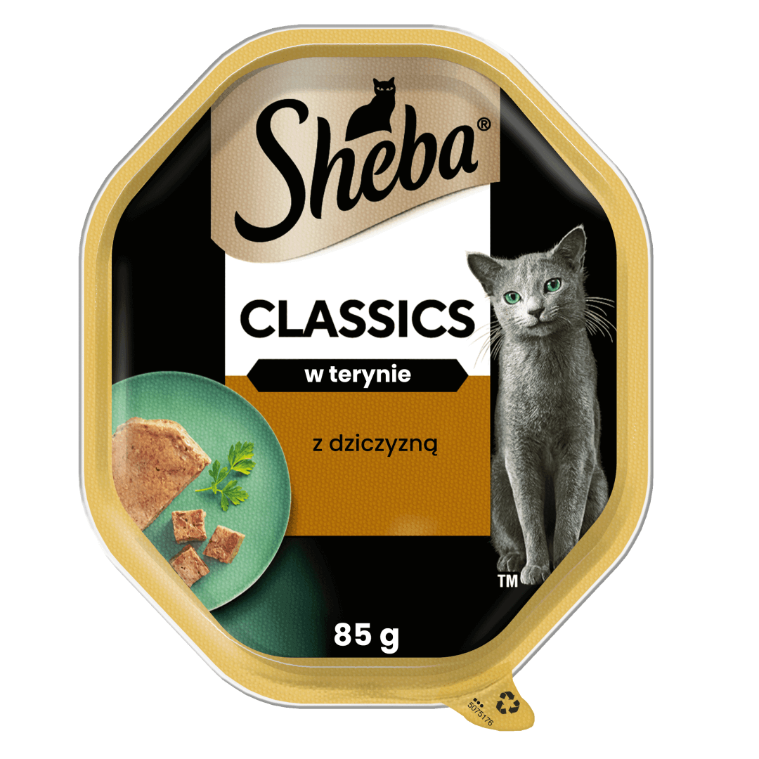 Sheba Classics Tacka 85g Mokra Karma Pełnoporcjowa Dla Kota Z Dziczyzną W Terynie