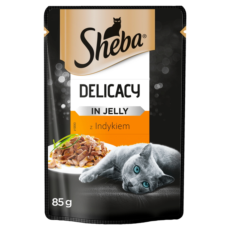 Sheba Saszetka 85g Delicacy in Jelly Mokra Karma Dla Kotów Z Indykiem W Galaretce