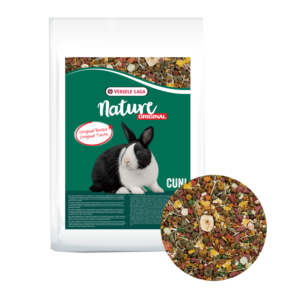 VERSELE-LAGA Cuni Nature Original 9kg - pokarm wysokobłonnikowa mieszanka dla królików miniaturowych