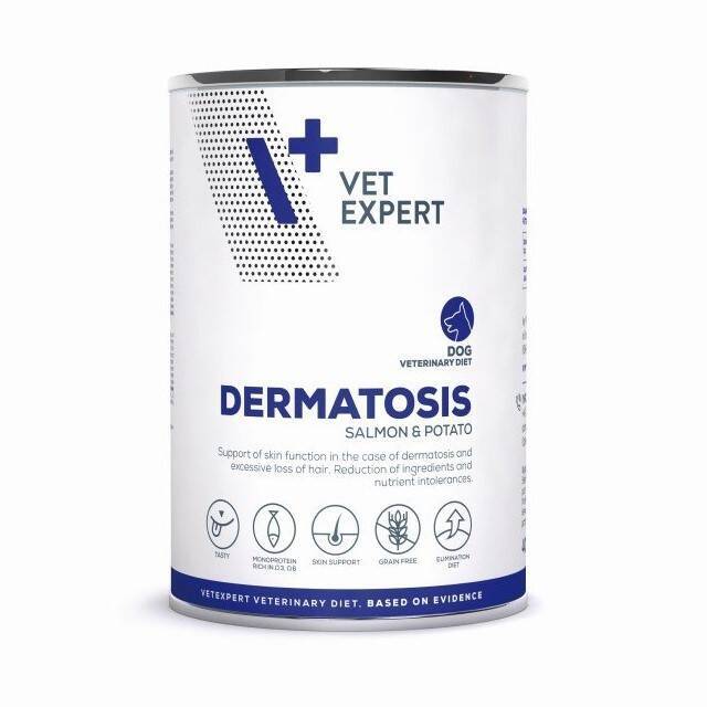 Vet Expert Dermatosis Mokra Karma Dla Psa Łosoś Z Ziemniakami 400g Zdrowa Skóra I Sierść