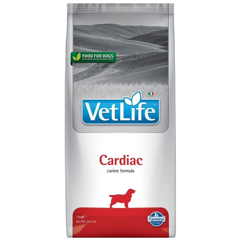 Vet Life DOG CARDIAC 10kg Sucha karma dla psa na wsparcie funkcji serca w przewlekłej niewydolności serca
