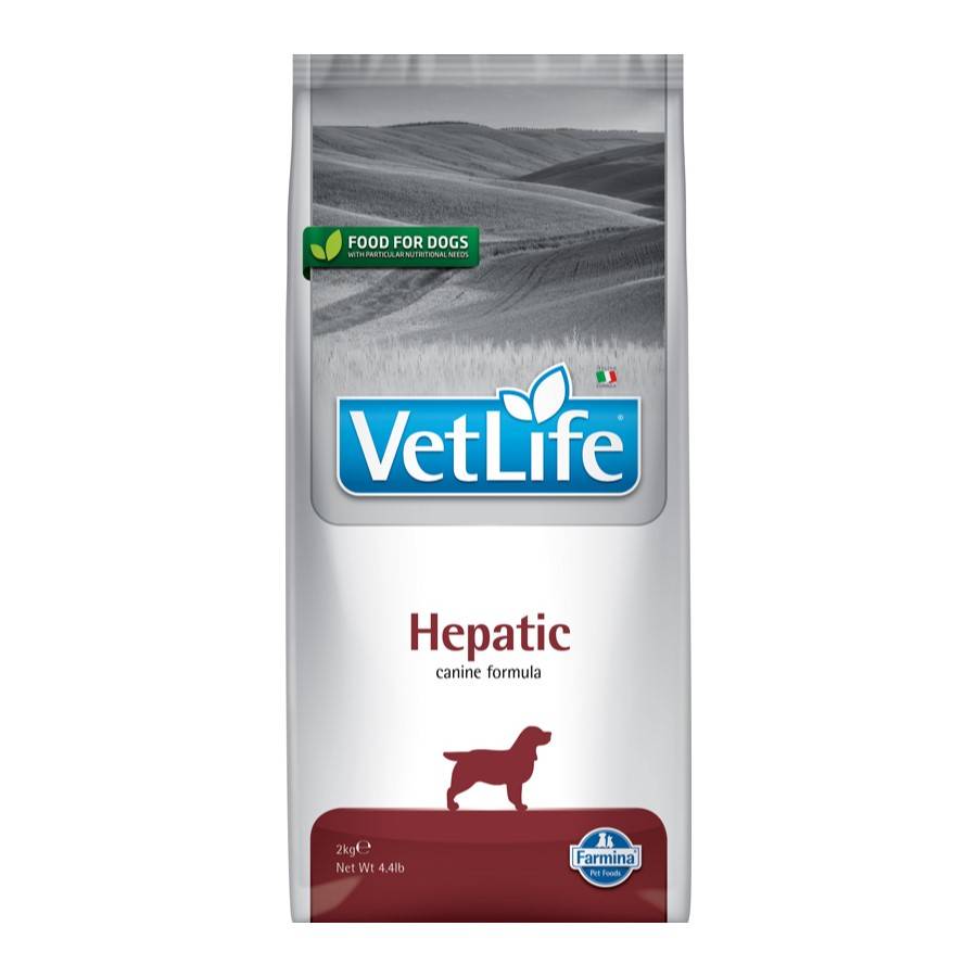 Vet Life DOG HEPATIC 2kg Sucha karma dla psa na przewlekłą niewydolność wątroby