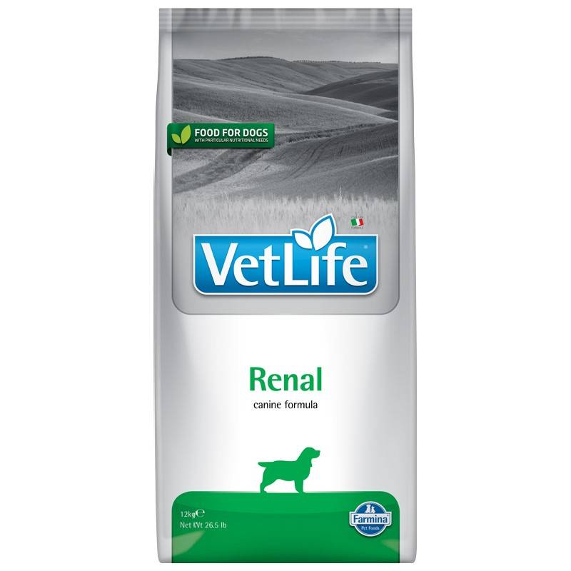 Vet Life RENAL DOG 12kg Sucha karma dla psa na ostrą niewydolność nerek 