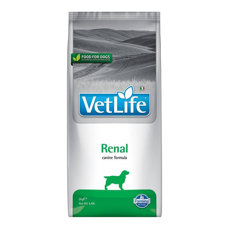 Vet Life RENAL DOG 2kg Sucha karma dla psa na ostrą niewydolność nerek 