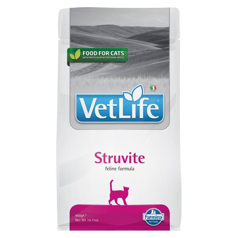 Vet Life STRUVITE CAT 400g Sucha karma dla kota do Rozpuszczenia kamieni struwitowych 