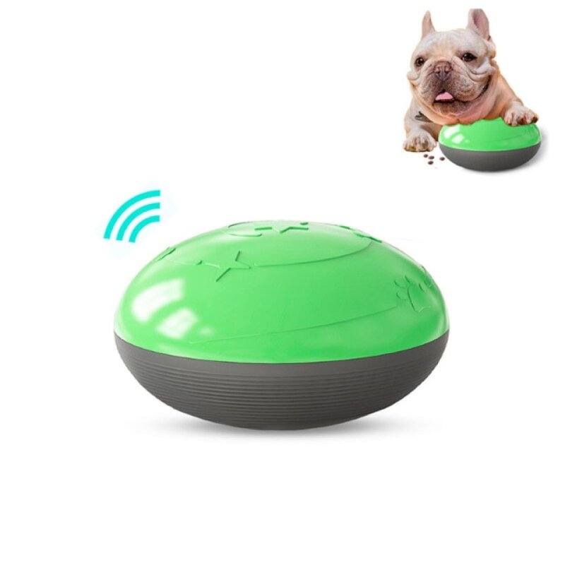Zabawka Interaktywna Dla Psa Kota z Dozownikiem Karmy Frisbee Bączek Zielona