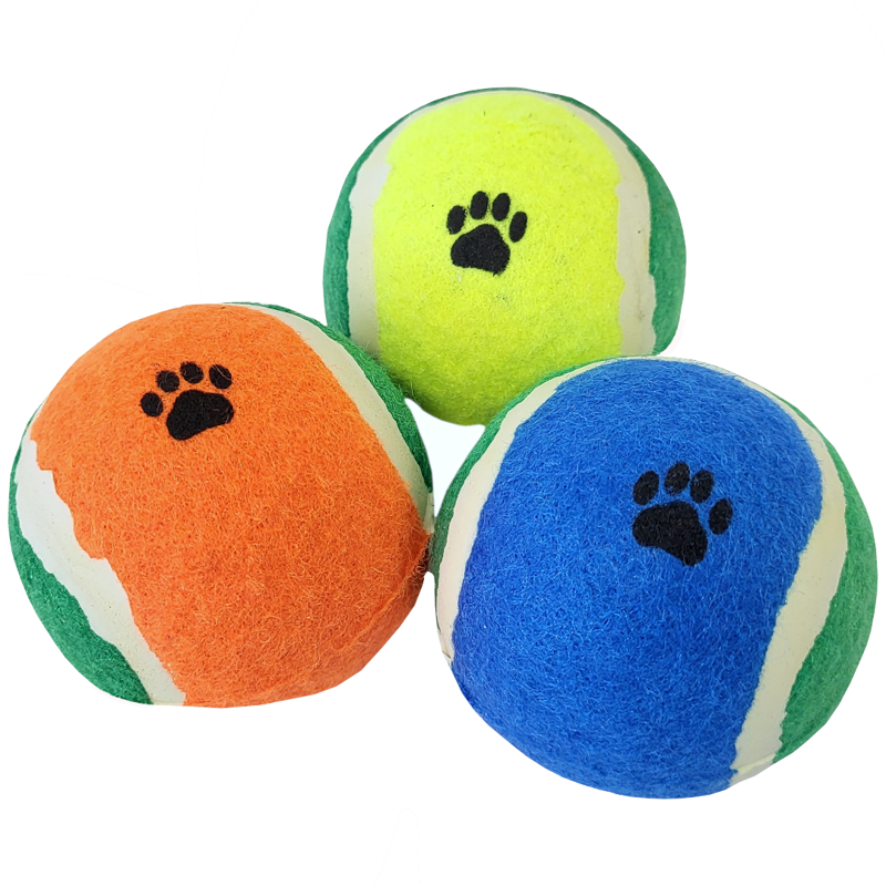 Zestaw Piłek Tenisowych dla Psa 3 Piłki Zielone