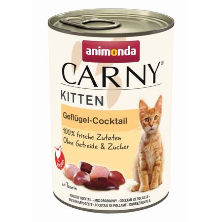 Animonda Carny Kitten 400g Mokra Karma Dla Kociąt Koktajl Drobiowy