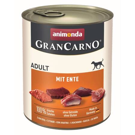 Animonda GranCarno Adult 800g Mokra Karma Dla Psa z Kaczką