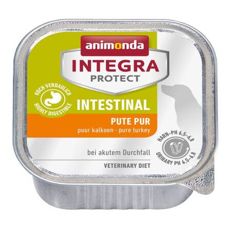 Animonda Integra Protect Intestinal 150g Mokra Karma Z Indykiem Dla Psów Z Ostrą Niewydolnością Układu Pokarmowego