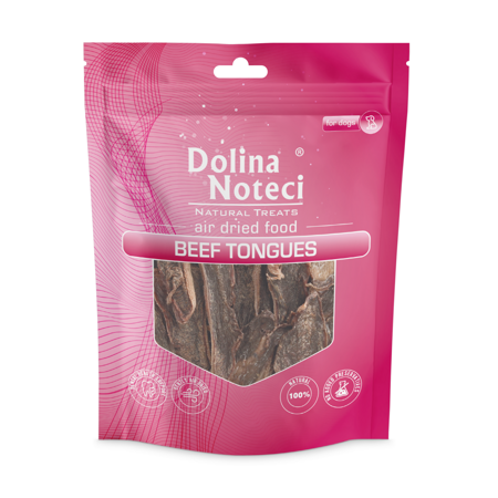 Dolina Noteci Natural Treats Beef Tongues Ozory Wołowe Przysmak Dla Psa 100g