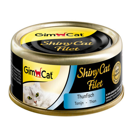 GimCat Filet z Tuńczyka ShinyCat Mokra Karma Dla Kota 70g