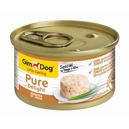 GimDog Pure Delight Kurczak 85g Mokra Karma Dla Psów Wrażliwych Małych Ras