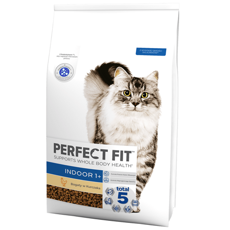 Perfect Fit Indoor 1+ Sucha Karma Dla Kotów Niewychodzących Z Kurczakiem 7kg