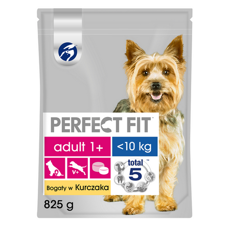 Perfect Fit (adult 1+) 825g Bogaty W Kurczaka Sucha Karma Dla Dorosłych Psów Małych Ras