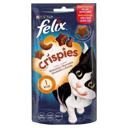 Purina Felix Crispies Przysmak Dla Kota O Smaku Wołowiny I Kurczaka 45g